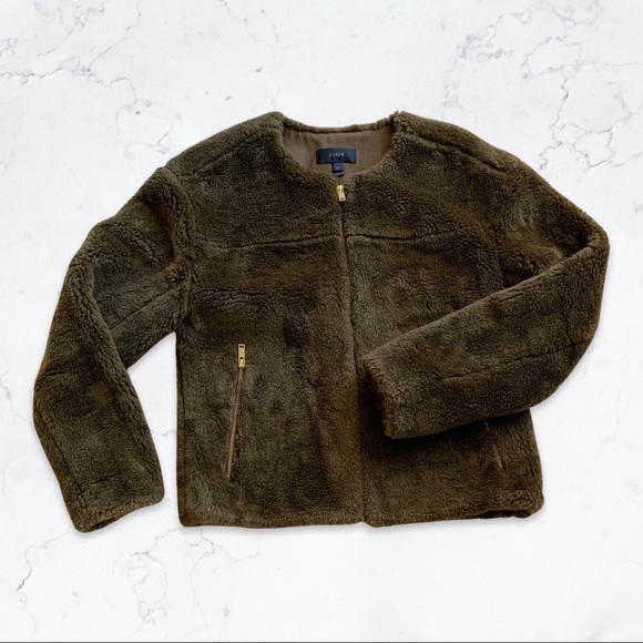 Size XS J. Crew Faux Fur Jacket